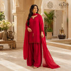 DESIGN CODE : Ruby Royale Farashi Set