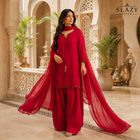 DESIGN CODE : Ruby Royale Farashi Set
