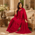 DESIGN CODE : Ruby Royale Farashi Set