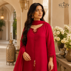 DESIGN CODE : Ruby Royale Farashi Set