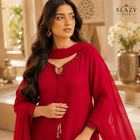 DESIGN CODE : Ruby Royale Farashi Set