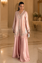 DESIGN CODE: Blush Mirelle Flared Set TASSEL SILK