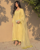 Lemon Aurelia Tussle Silk Set