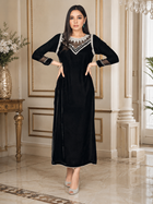 Midnight Bloom Velvet Kurta Set