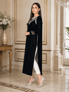 Midnight Bloom Velvet Kurta Set