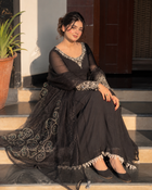Midnight Zehra Crinkle Chiffon Set