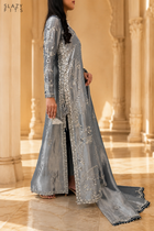 DESIGN CODE: Serena Silver Lamé TASSEL SILK