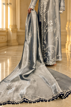 DESIGN CODE: Serena Silver Lamé TASSEL SILK